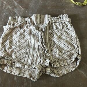 Cato High Waist Black and White Shorts